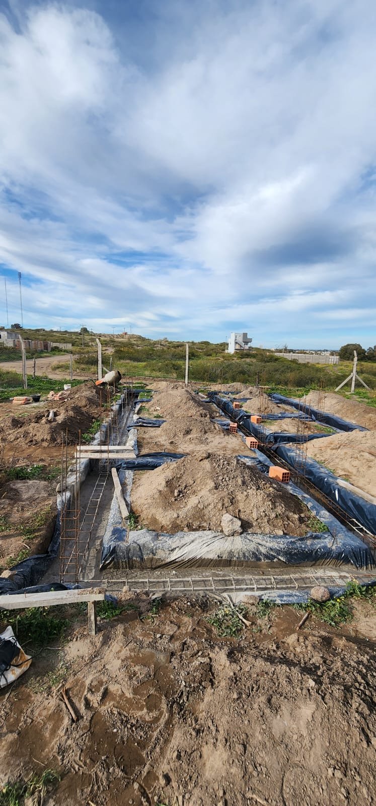 Comienzo de base de obra